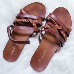 Altar'd State Cross Strap Braided Sandals